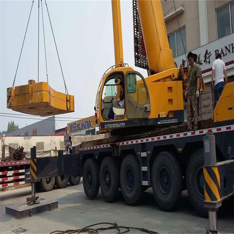 歙县当地吊车出租|机器吊装|75吨|工厂搬迁服务